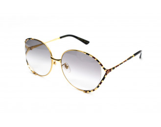 Круглые очки Gucci GG0595S золотистые